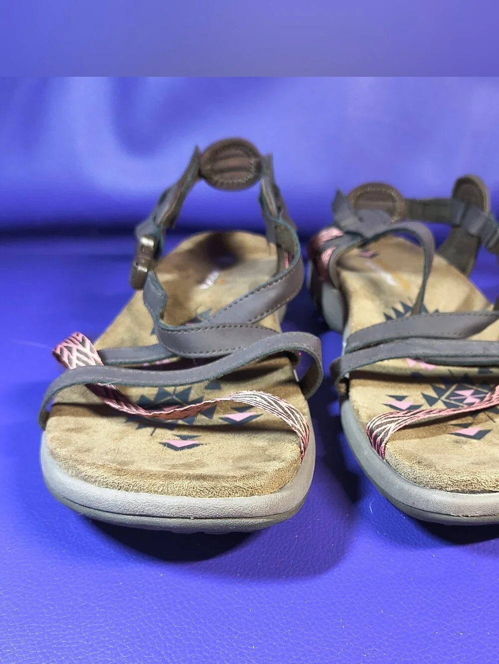 Skechers Reggae Slim Vacay Sandals Women’s 8 brown/pink